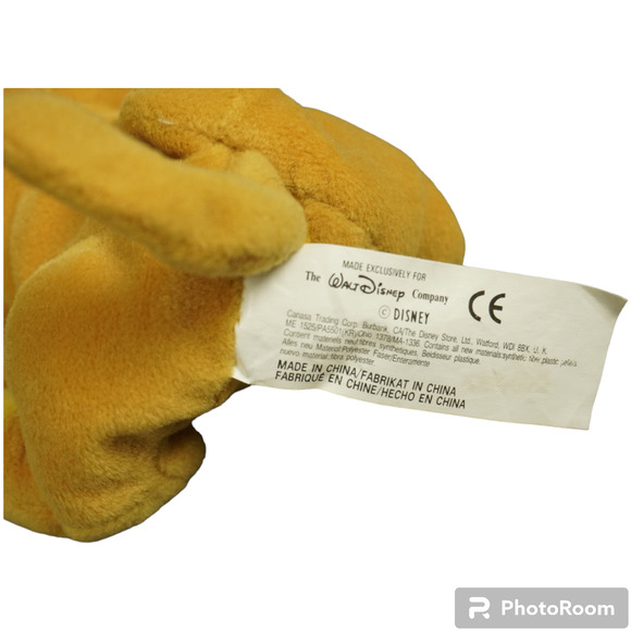 Vintage Disney Store Simba 8" Bean Bag Plush Toy Lion King Stuffed Animal Toy - Picture 5 of 5